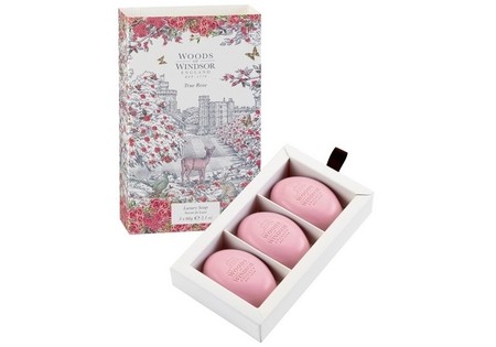 Woods of Windsor True Rose Fine English Soap 3 x 60 gr