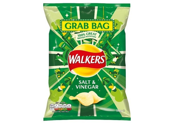 Walkers Crisps Salt&vinegar Grab Bag 45 gr