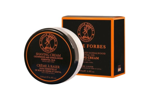 Castle Forbes Scheercrème Cedarwood & Sandalwood