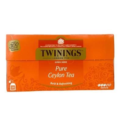 Twinings  Zwarte Thee  Ceylon Pure 25st