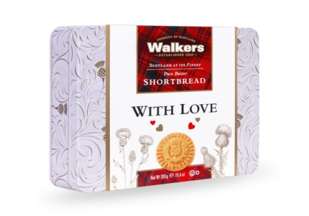 Walkers Shortbread 'With Love' tin 300G