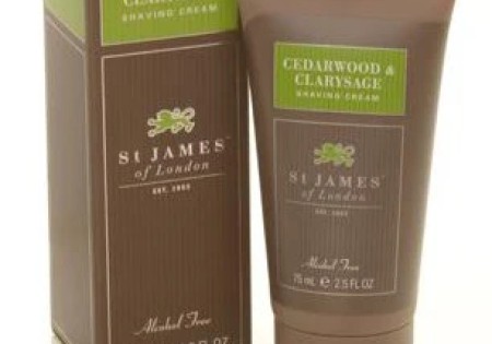 St James of London Scheercrème tube Cedarwood & Clarysage 75ml