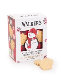 Walkers Mini Shortbread Festive Shapes 150g