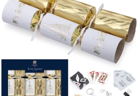Christmas Crackers 8" X 6 Gold Luxury Tree Tom Smith