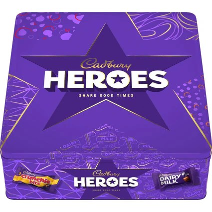 Cadburys Heroes Tin 700G