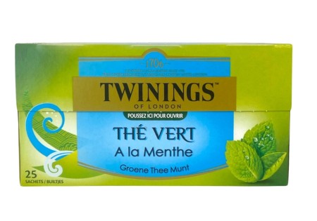 Twinings Groene Thee Mint 25 st