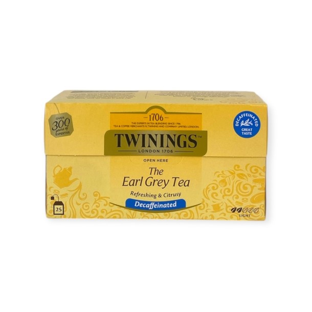 Twinings Zwarte Thee Earl grey caffeinevrij 25 st