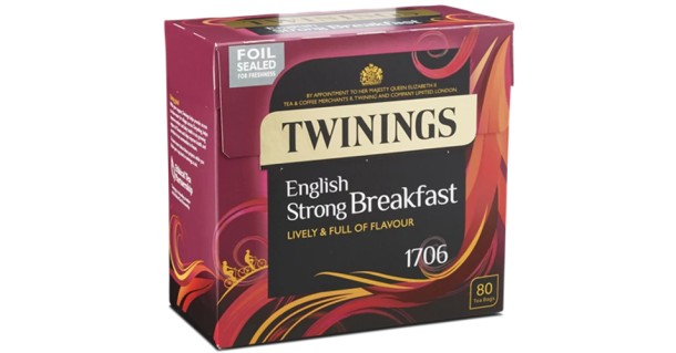 Twinings Black Tea  1706 Tea Bags 80s
