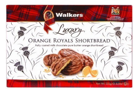 Walkers Fully Coated Milk Chocolate Orange Royal 150g