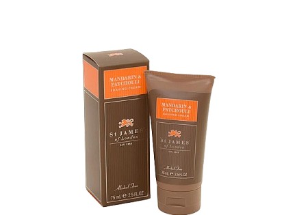 St James of London Scheercrème tube Mandarin Patchouli 75 ml