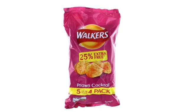 Walkers Crisps Prawn Cocktail 6 Pack