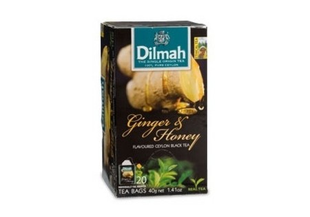 Dilmah Gearomatiseerde Zwarte Thee Ginger Honey 20 st
